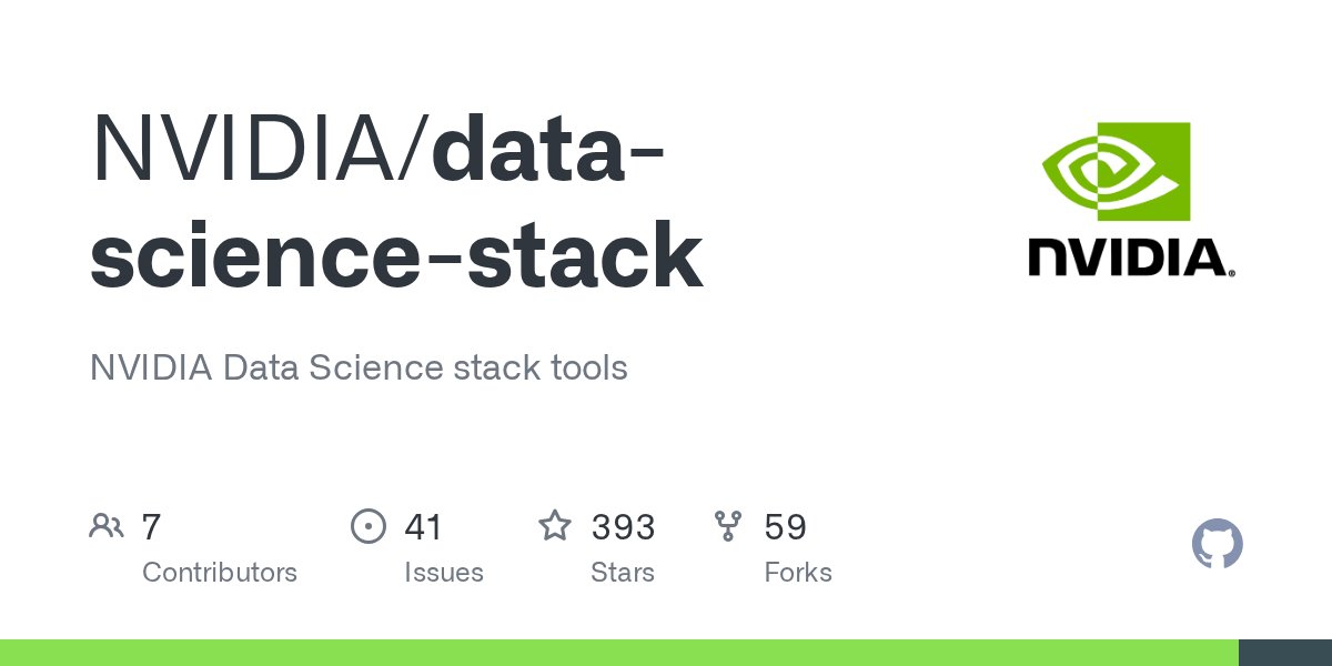 gmiretti's tweet card. NVIDIA Data Science stack tools. Contribute to NVIDIA/data-science-stack development by creating an account on GitHub.