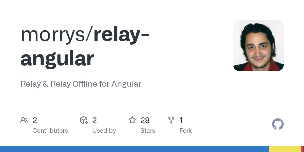m0rrys's tweet card. Relay & Relay Offline for Angular. Contribute to morrys/relay-angular development by creating an account on GitHub.