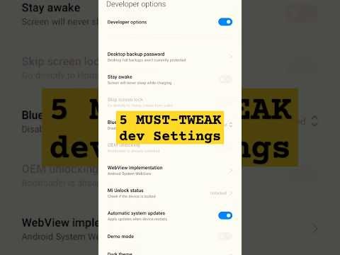techwithbenam's tweet card. 5 Developer Settings That Fix Slow Android Phones.