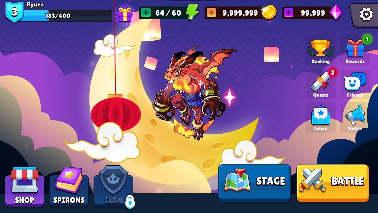 DatDatDev's tweet card. Summoners Spirons – Mid Autumn Event - Unity Game | DrimDar – Devlog