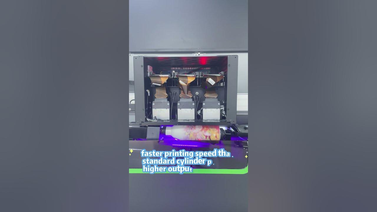 Sublistar_Tech's tweet card. DCP-80Elite: 360° Seamless UV Printing for Complex Bottles