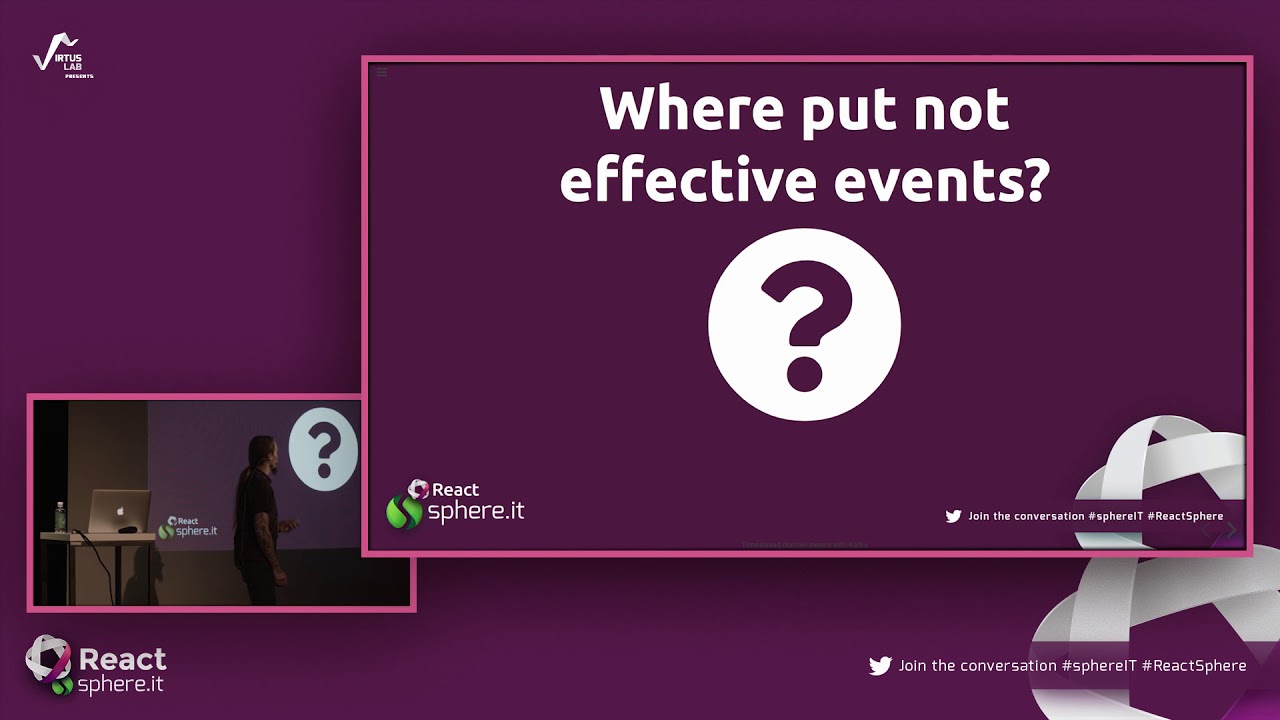 ReactSphere's tweet card. ReactSphere: Time-based domain events – how to deal with time on...