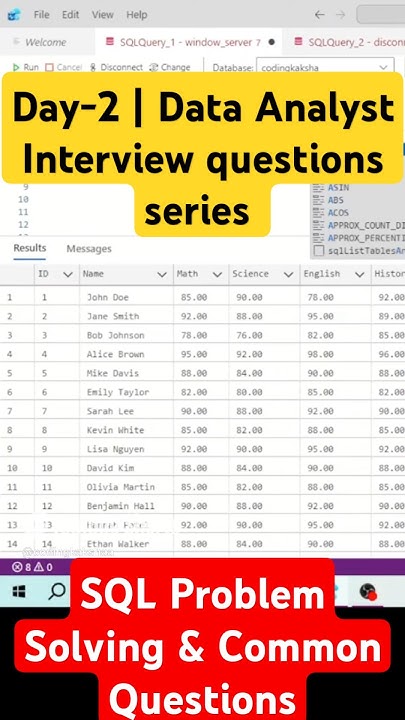 codingkakshaa's tweet card. Day - 02 | Data Analyst Interview: SQL Problem Solving & Common...