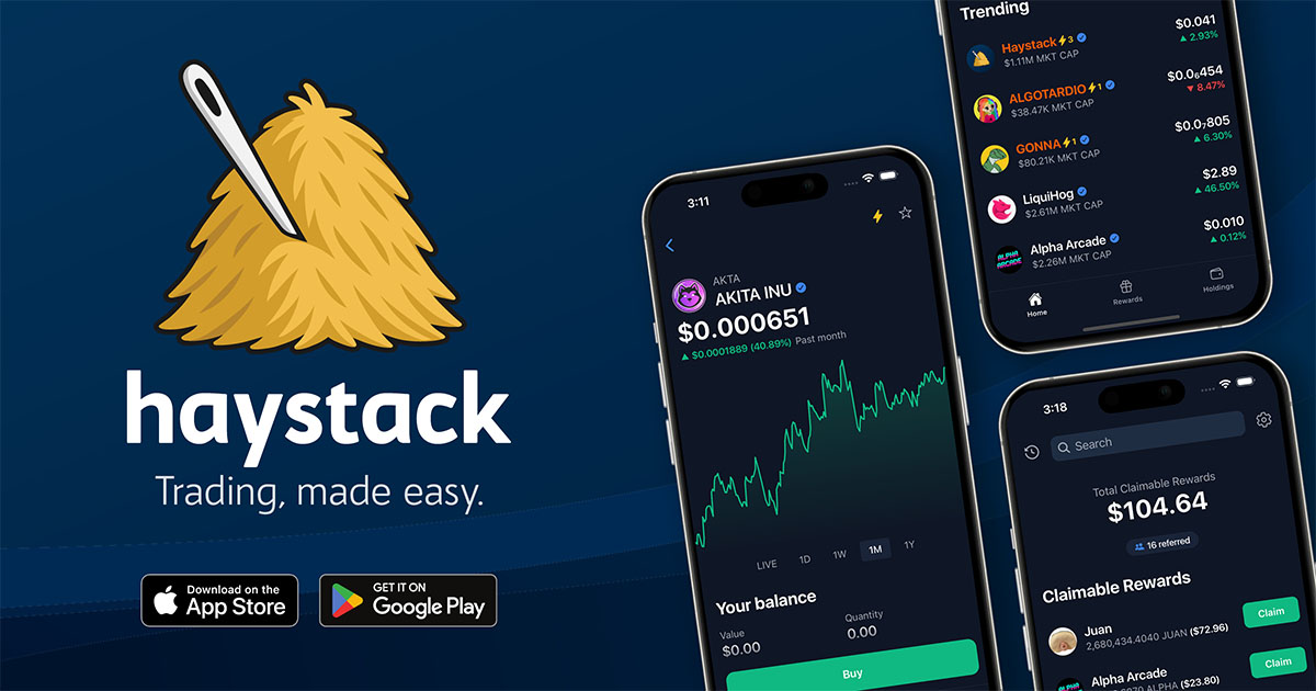iGetAlgo's tweet card. Discover, buy, and sell tokens on Algorand. Convert cash to crypto in minutes.