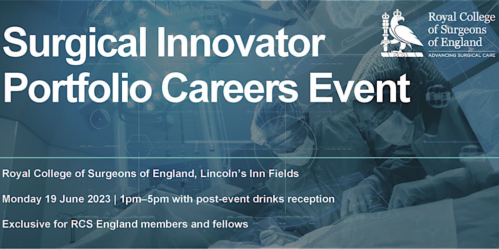 Ryan_L_K's tweet card. RCS Surgical Innovator Portfolio Career Event for Members and Fellows