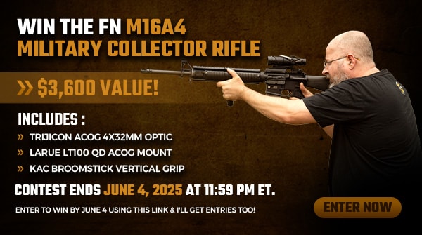 DemaagdR's tweet card. Win The FN M16A4 Military Collector Rifle