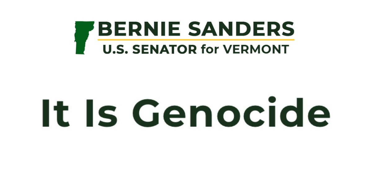 SenSanders's tweet card. Hamas, a terrorist organization, began this war with its brutal attack on October 7, 2023, which killed 1,200 innocent people and took 250 hostages. Israel, as any other country, had a right to...