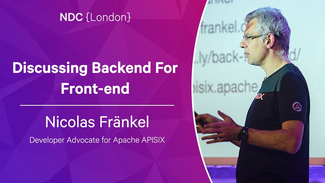 polmaresma's tweet card. Discussing Backend For Front-end - Nicolas Fränkel - NDC London 2023