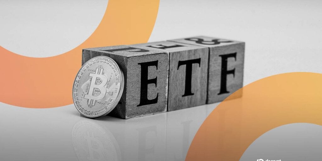DecryptMedia's tweet card. Bitcoin and Ethereum exchange-traded funds last week received a combined $618.9 million in new cash from investors.