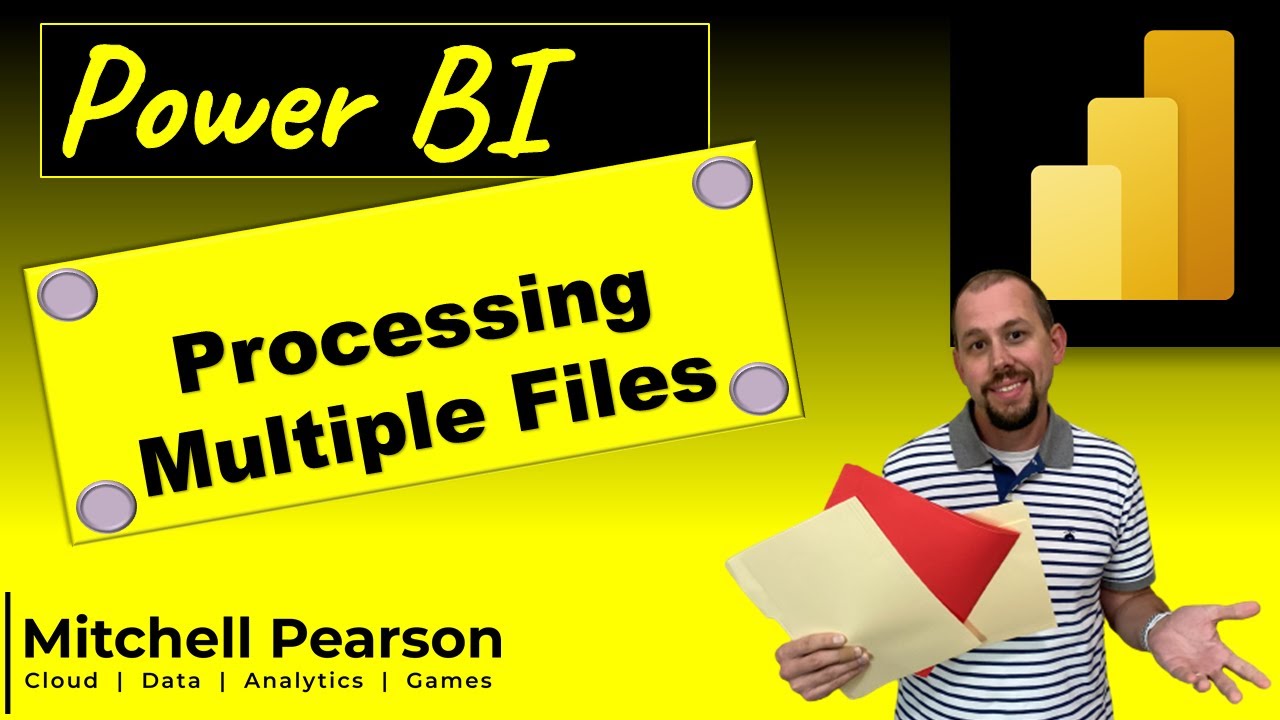 MitchellSQL's tweet card. How to process multiple files in Power BI (and optional advanced...