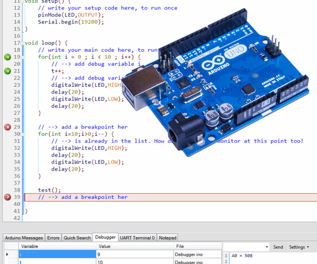PROGRAMINO's tweet card. Debugging Arduino Code: Debugging Arduino™ Code with the Programino IDE. The easy way to seriall debug Arduino code w/o external hardware. The Programino IDE debugger for Arduino™ is a powerful and...