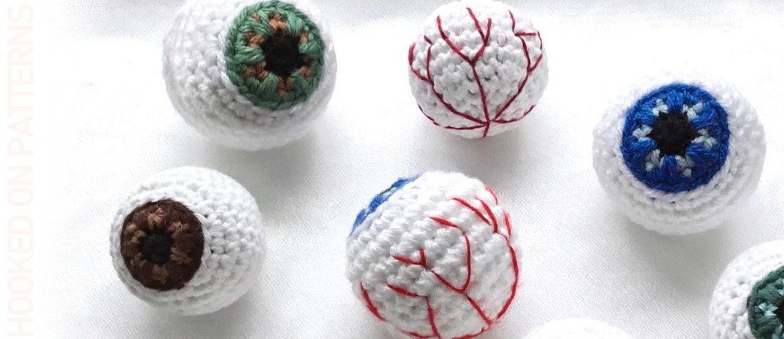 hookedpatterns's tweet card. Welcome to my free amigurumi Halloween eyeball crochet pattern, a super fun and creepy crochet project for this spooky time of year. The days are getting shorter, there's a delightful chill in the...