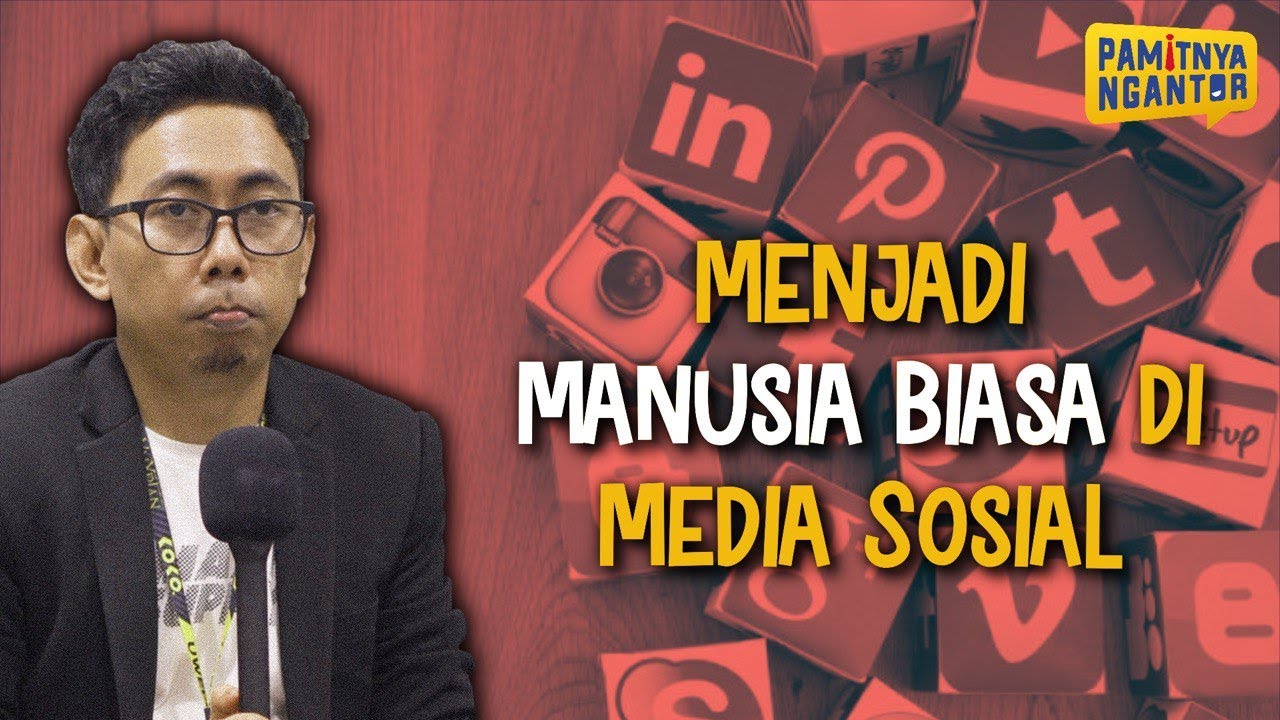PamitnyaNgantor's tweet card. Menjadi Manusia Biasa di Media Sosial - #PojokNgantor Rumail Abbas