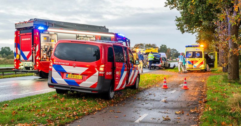Ernstig ongeval op N371 bij Hoogersmilde