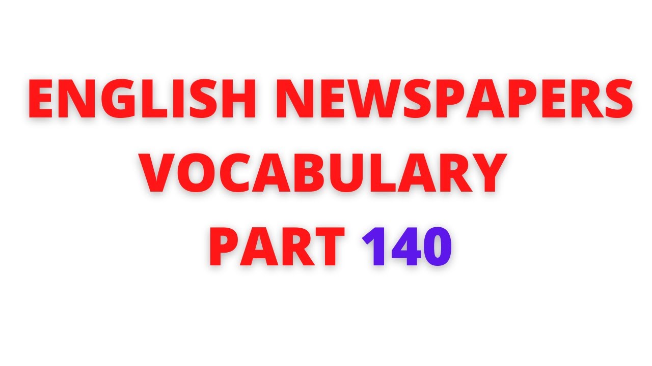 LangObjects's tweet card. Learn English newspaper words meaning in Tamil – Part 140