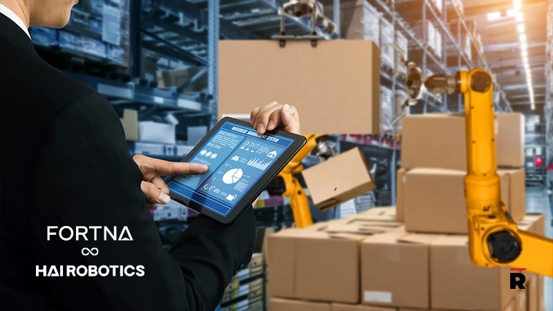 Read_Magazine21's tweet card. The collaboration aims to integrate Hai Robotics’ autonomous case-handling robots into FORTNA’s automation portfolio to warehouse management