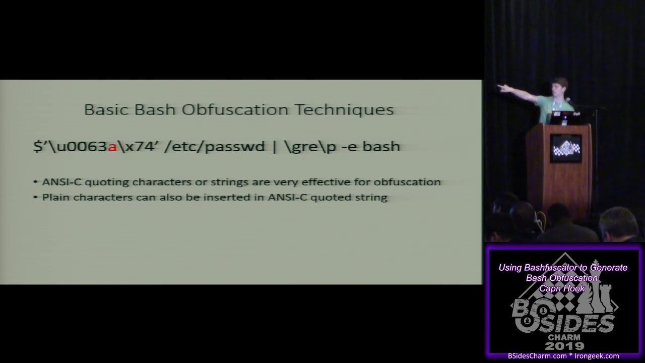 capnspacehook's tweet card. Bash Can Get Uglier: Using Bashfuscator to Generate Bash Obfuscation...