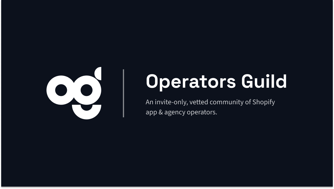 kylebigley's tweet card. An invite-only, vetted community of Shopify app & agency operators.