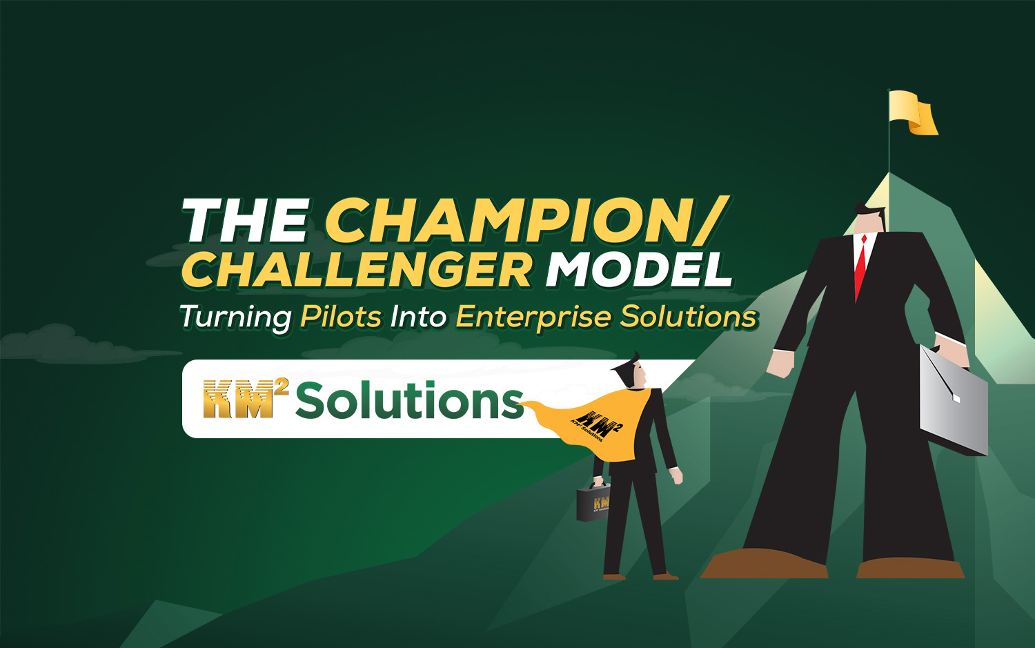 KM2solutions's tweet card. The Champion/Challenger Model: Turning Pilots Into Enterprise Solutions Contact Us September, 2025Rising expectations, mounting cost pressures, and high switching costs are reshaping the way organi...