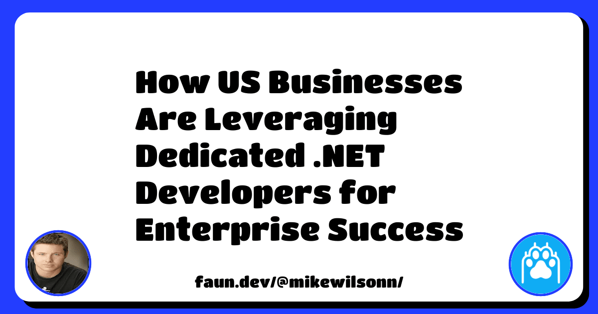 brownwalshh's tweet card. Discover why US enterprises choose .NET development services and how hiring dedicated .NET developers delivers ROI through enhanced performance, security, and innovation capabilities...