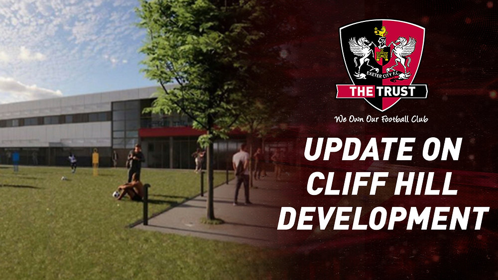 ECFCST's tweet card. work on much-needed new facilities at the Cliff Hill Training Ground is set to begin this month.