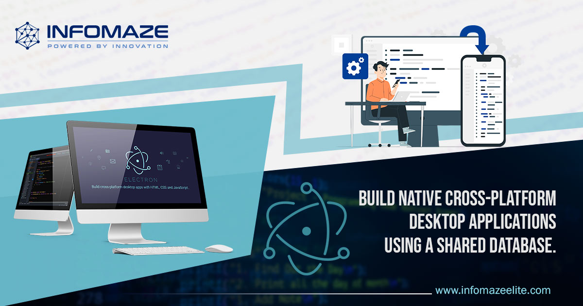 Soft_developmen's tweet card. Hire ElectronJS developers from Infomaze for dynamic desktop applications tailored to your requirements on a different operating system using a shared database.