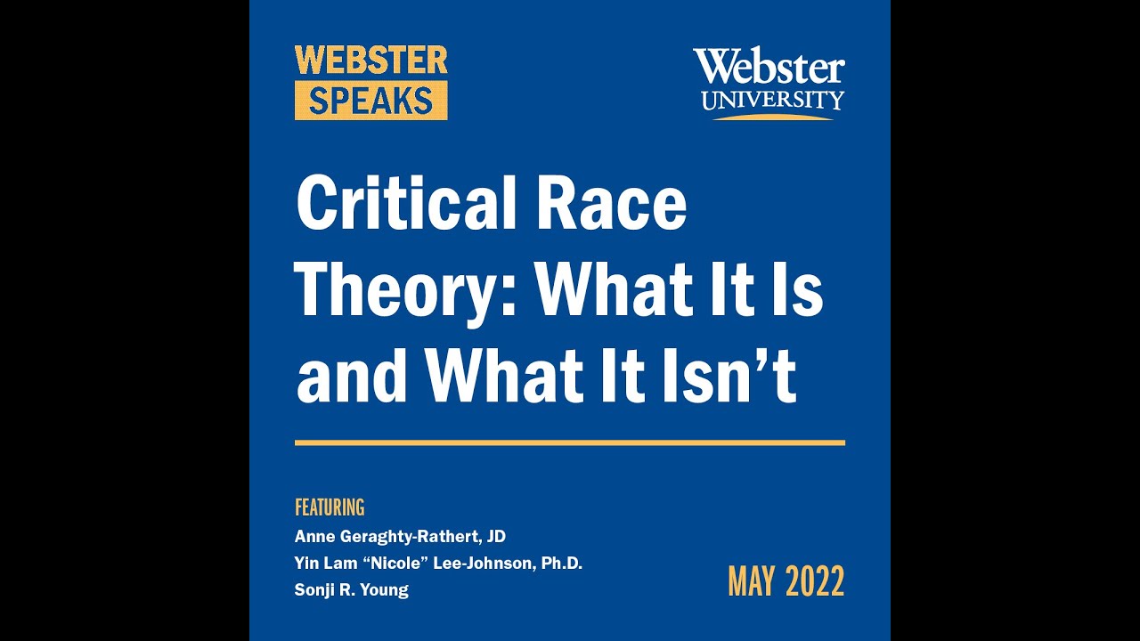 websteru's tweet card. Webster Speaks | Critical Race Theory