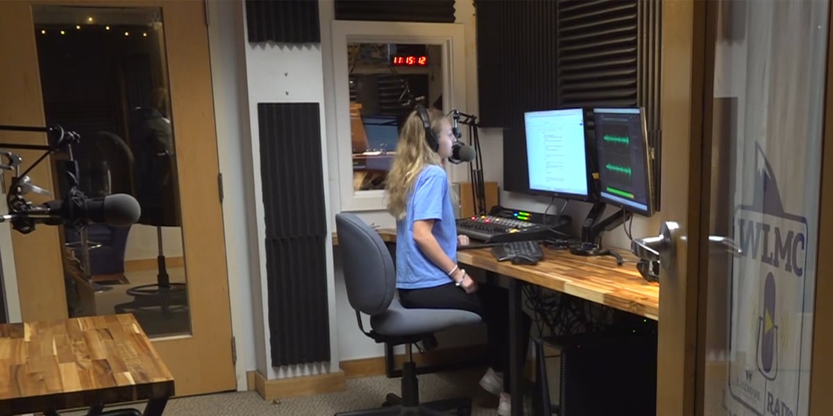 wcax's tweet card. Students who face learning challenges can voice their differences to the world on Landmark College's radio station. Our Adam Sullivan explains.