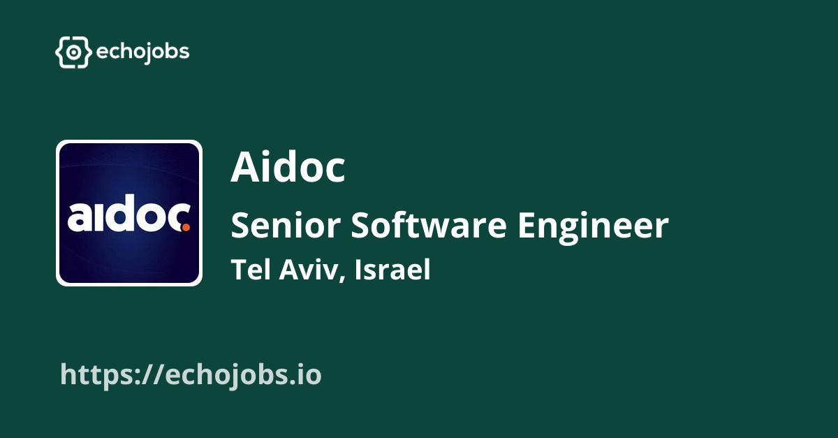echojobs__io's tweet card. Aidoc is hiring Senior Software Engineer. Skills wanted: AWS, PostgreSQL, Docker, Kubernetes, Terraform, Chef. Work locations: Tel Aviv, Israel.
