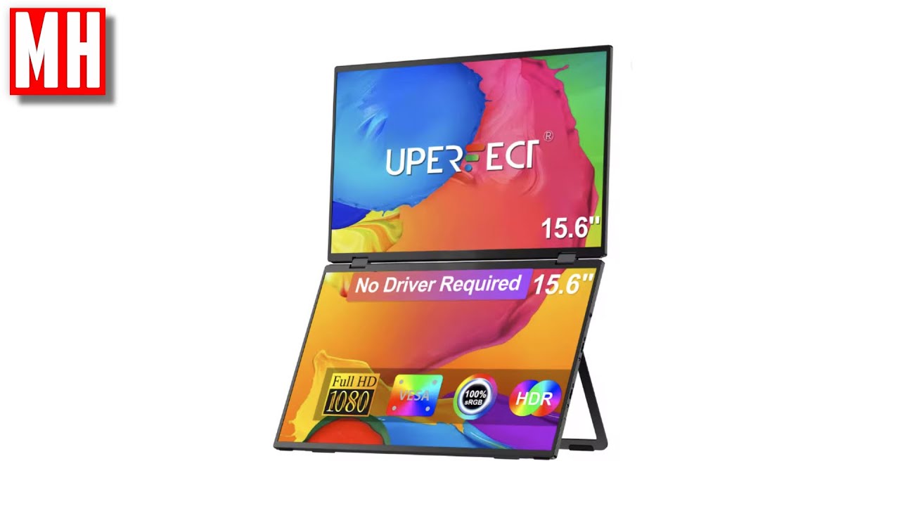 MHTutorials's tweet card. The UPerfect Delta 15.6" Foldable monitor. A very Cool piece of KIT !