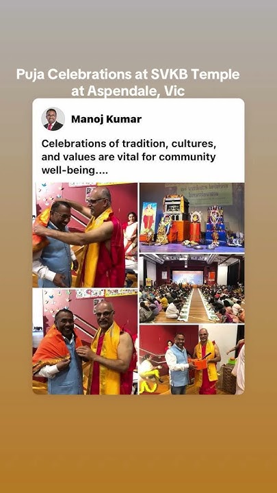manojkumar_alp's tweet card. Puja celebrations for Sri Raghvendra Swami ji by SVKB Temple 🙏...