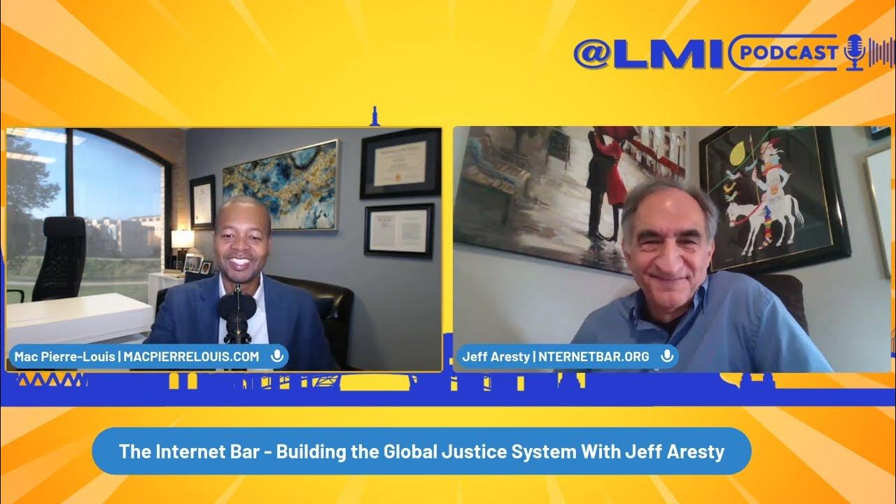 TechForJustice's tweet card. EP228 Internet Bar - Building the Global Justice System with Jeff...