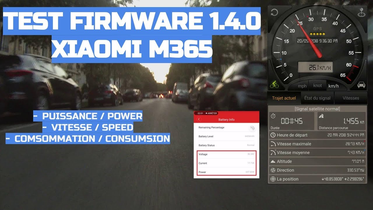 MonsieurSmith_'s tweet card. M365 Feedback Firmware 1.4.0 : Vitesse/puissance/consommation - Speed...
