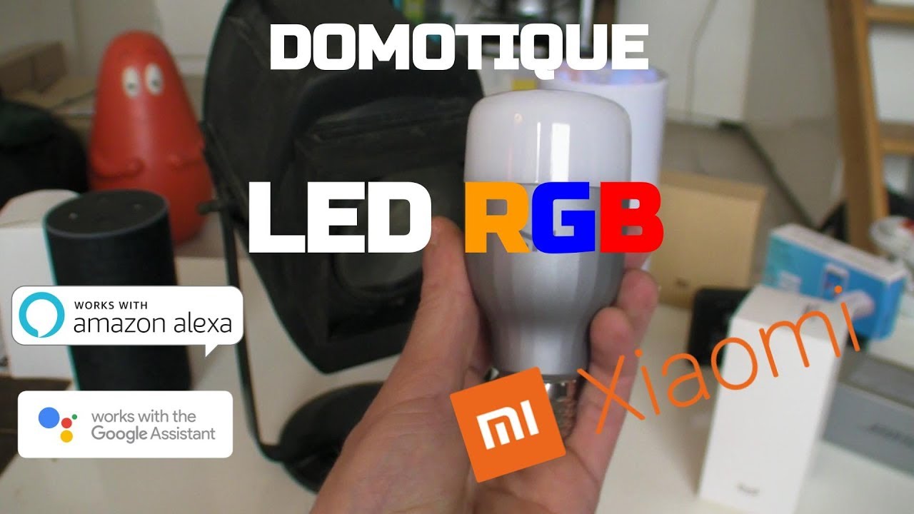MonsieurSmith_'s tweet card. Domotique Xiaomi Led RGB Yeelight compatible Google Home / Amazon...