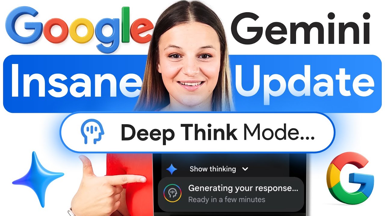 YourAiWorkflow's tweet card. Google’s New Deep Think Mode Is INSANE 🤯 (Gemini, AI Mode, Noteboo...