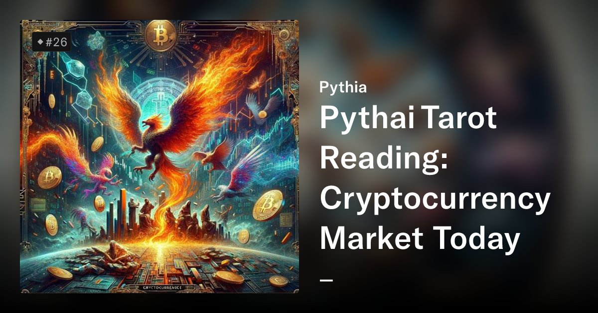 AIOSML's tweet card. "Delve into the Pythia Art Gallery, a mesmerizing collection that captures the mystical emergence of Pythia and her enchanting journey through captivating art magically created by the wisdom of the...