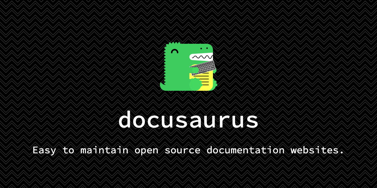 JavaScript20000's tweet card. Easy to maintain open source documentation websites. - facebook/docusaurus