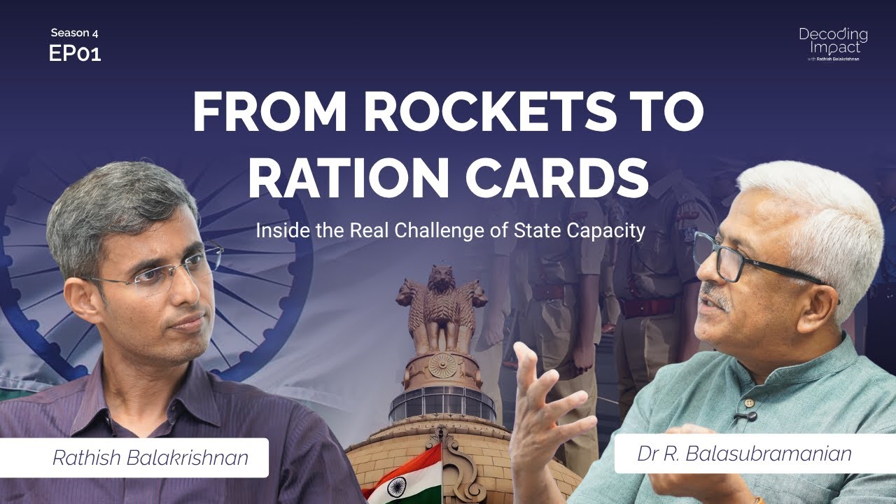 drrbalu's tweet card. Transforming India’s State Capacity with Mission Karmayogi | Real...