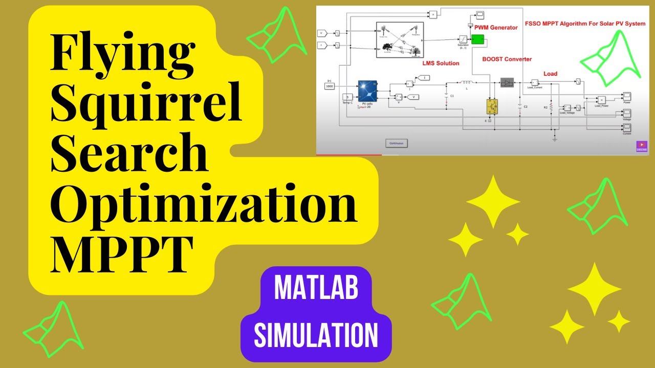 Lms_Solution's tweet card. Flying Squirrel Search Optimization MPPT For Solar PV System