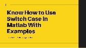 matlabassignme5's tweet card. Know how to use switch case in matlab with examples
