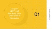 matlabassignme5's tweet card. Loop in MATLAB the best ever guide with examples