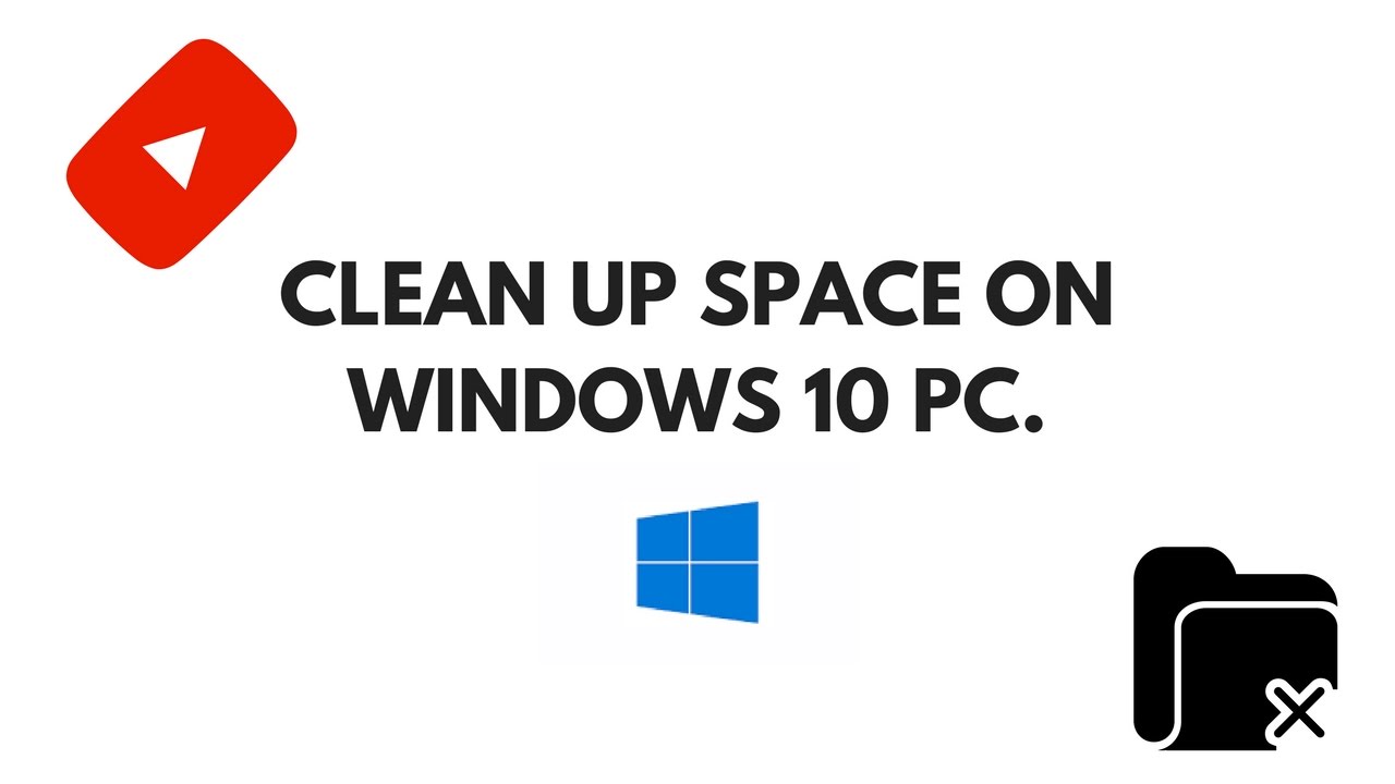 howtotutorials_'s tweet card. How To Clean Up Space On Windows 10 PC // 2 METHODS