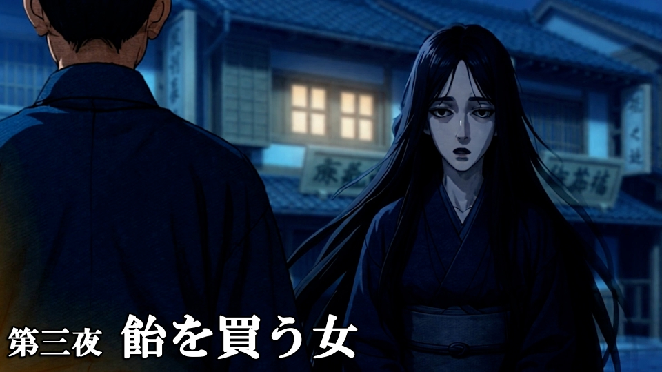 TVer_info's tweet card. 「小泉八雲のKWAIDANの世界 アニメルック版」10月16日(木)放送分「第三夜 飴を買う女」を無料で見るならTVer（ティーバー）！松江藩にある小さな飴屋に、毎夜、白装束の若い女が現れ、母乳の代わりに赤子に与えるための水飴を買っていく。やせ細り青ざめた顔の女のことがどうしても気になった店主がそっと後をつけると… | TVerにあるテレビ番組はすべて無料で配信！最新話から過去人気番組まで動...