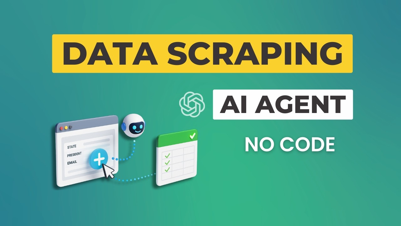 technolo_giate's tweet card. ChatGPT AI Agent for Web Data Scraping: Click + Expand + Export...