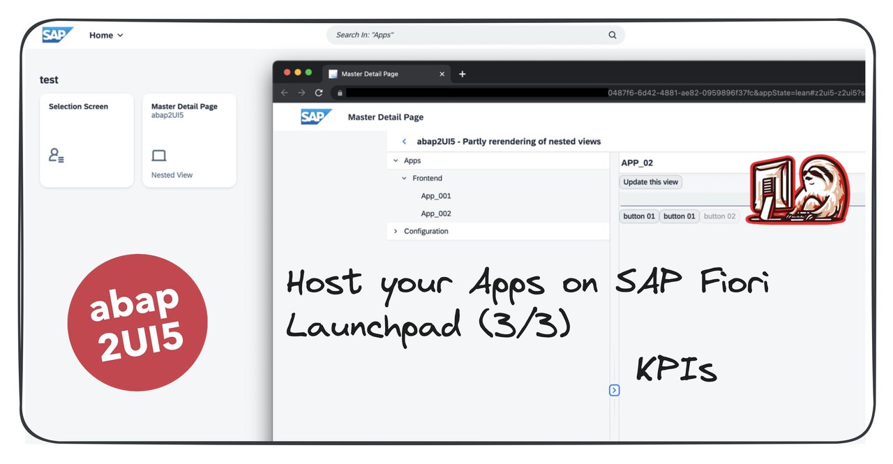 abap2UI5's tweet card. This post shows how to display KPIs of your abap2UI5 apps on SAP Fiori Launchpads. Don't miss out on the other articles of this series: Installation & Configuration Features: Titles, Parameters,...