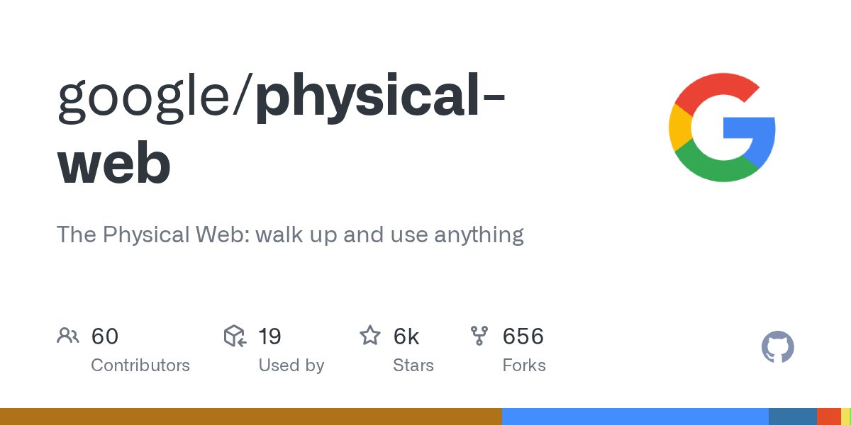 OpenDataSTL's tweet card. The Physical Web: walk up and use anything. Contribute to google/physical-web development by creating an account on GitHub.