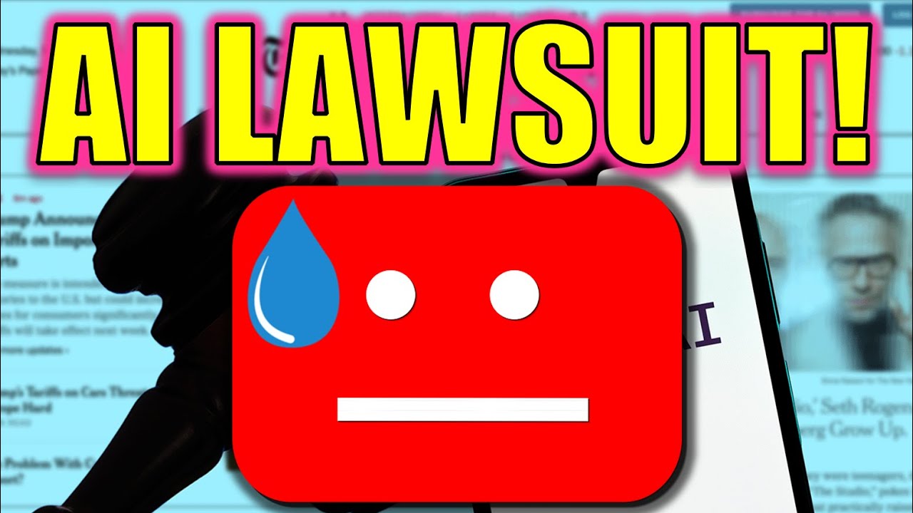 DeepHumor's tweet card. YouTube SUED for AI Slop!