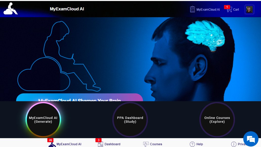 myexamcloud's tweet card. As a final-year engineering student from Chennai, I recently started using MyExamCloud AI to prepare for my upcoming software job…