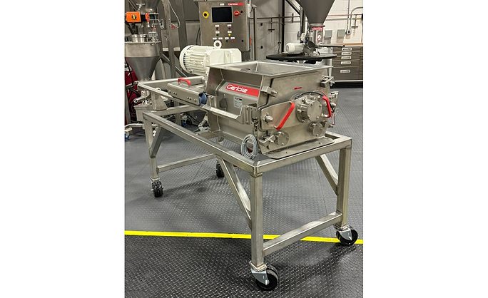 CardinalProcess's tweet card. When ingredients are emptied from bags, the lump breaker automatically returns any clumps into fine particles.