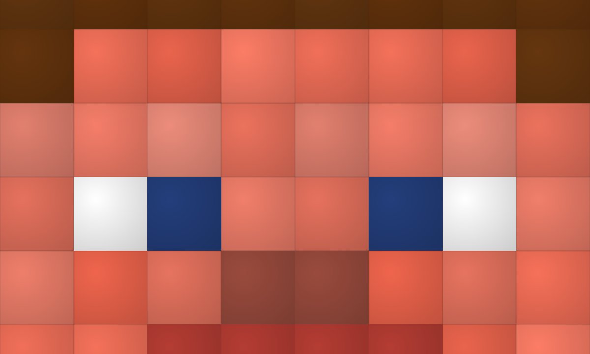 cssgradientart's tweet card. Minecraft Steve | GradientArt